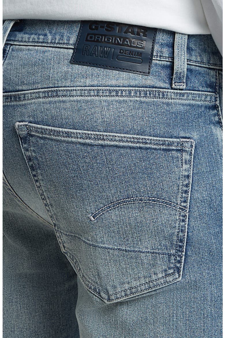 3301 Slim Jeans, Alternate, color, FADED CYANINE BLUE