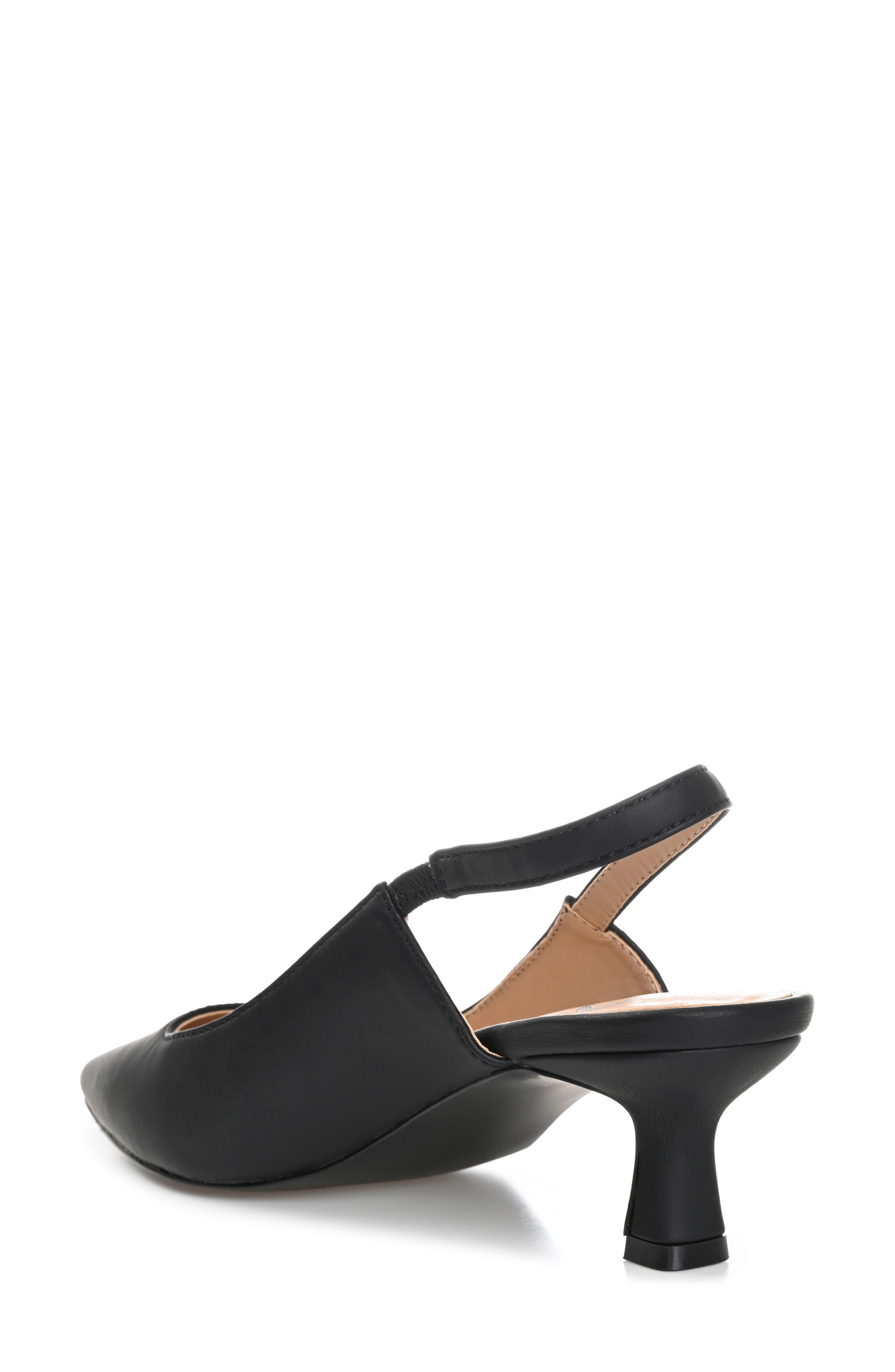 Journee Collection Paulina Slingback Pump - Wide Width, Alternate, color, Black