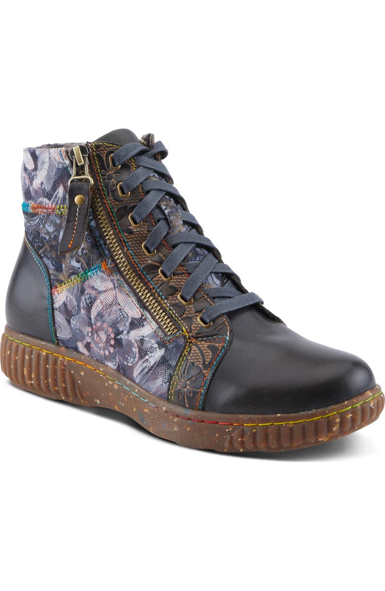 L'Artiste by Spring Step Maylah Lace-Up Bootie, Main, color,