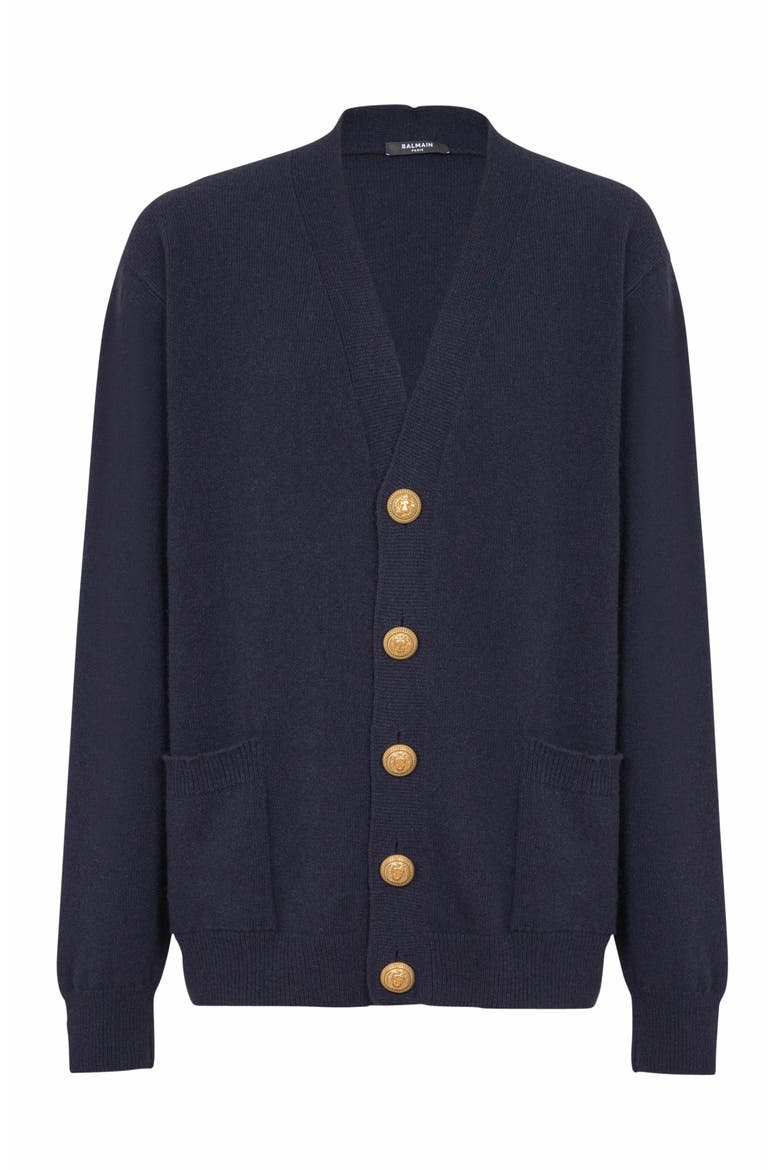 Eco-Cashmere Cardigan, Alternate, color, Navy
