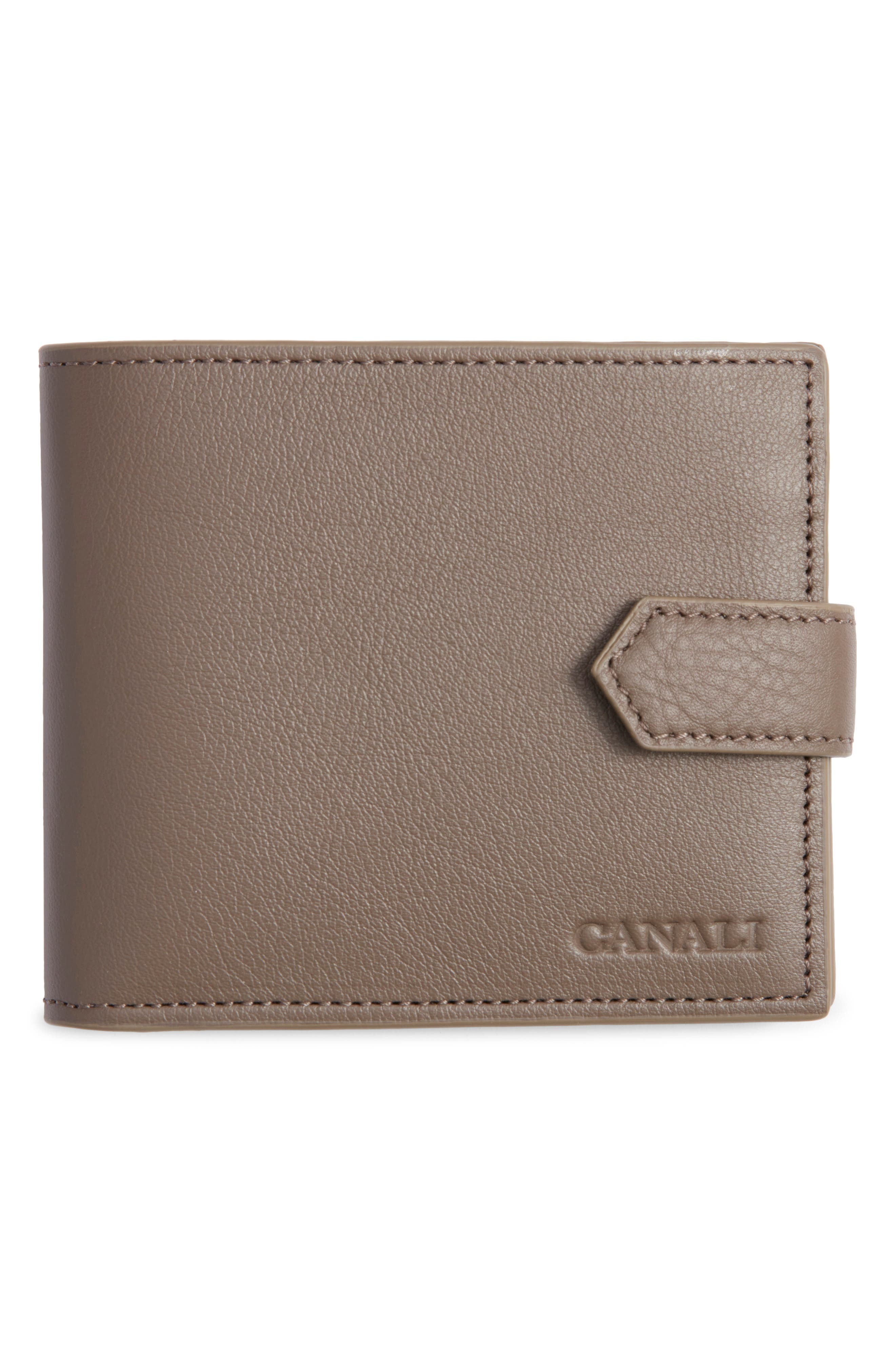 Tumbled Calfskin Billfold Wallet