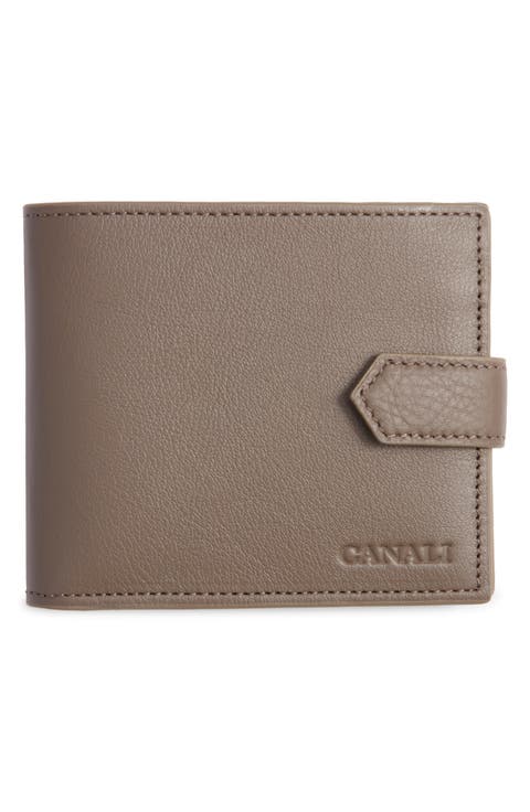 Tumbled Calfskin Billfold Wallet