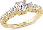 Julianna B. Diamond 3-Stone Ring 10k Gold