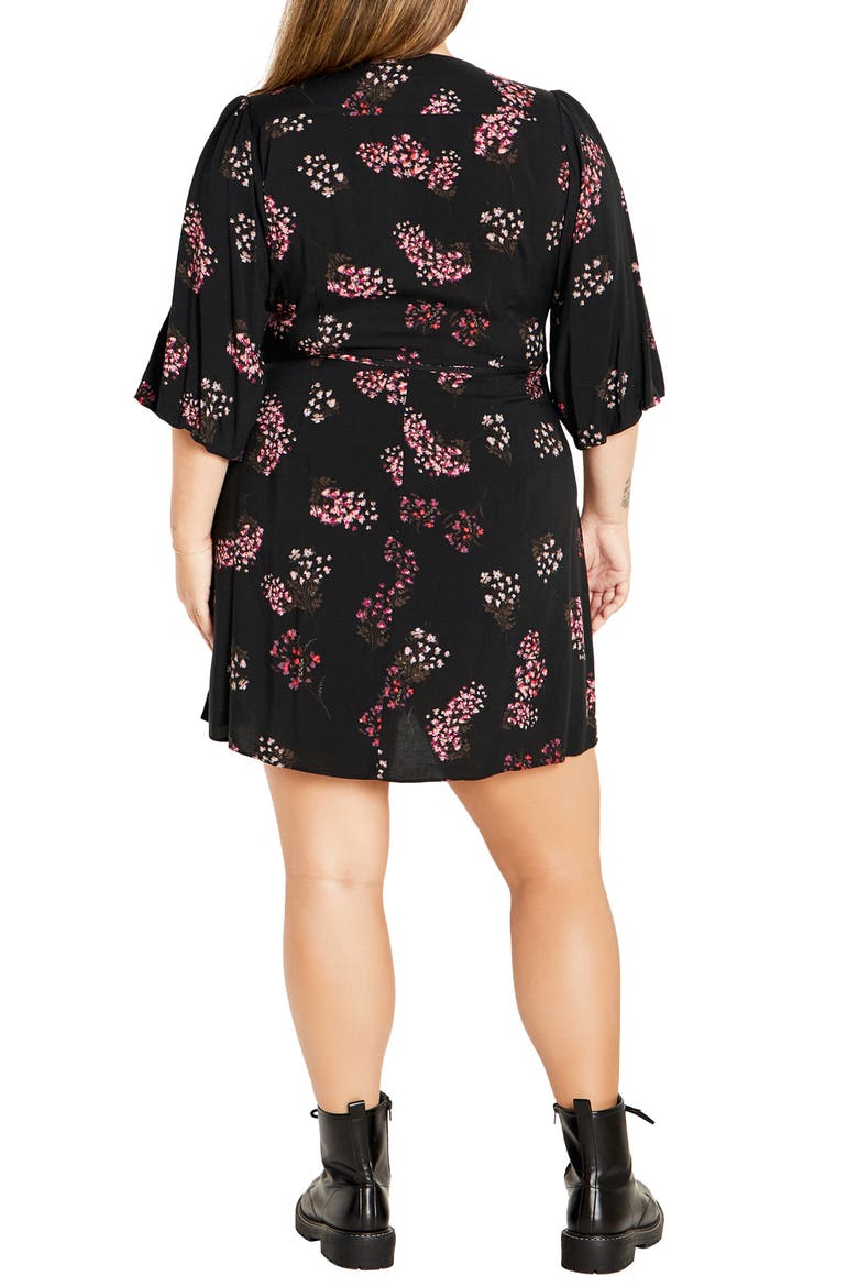 Camila Floral Faux Wrap Dress, Alternate, color, FLORAL