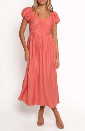 Petal & Pup Valeen Puff Sleeve Midi Dress