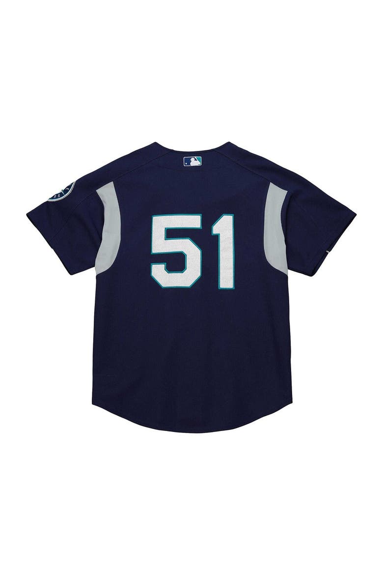 Men's Mitchell & Ness Ichiro Suzuki Navy Seattle Mariners
