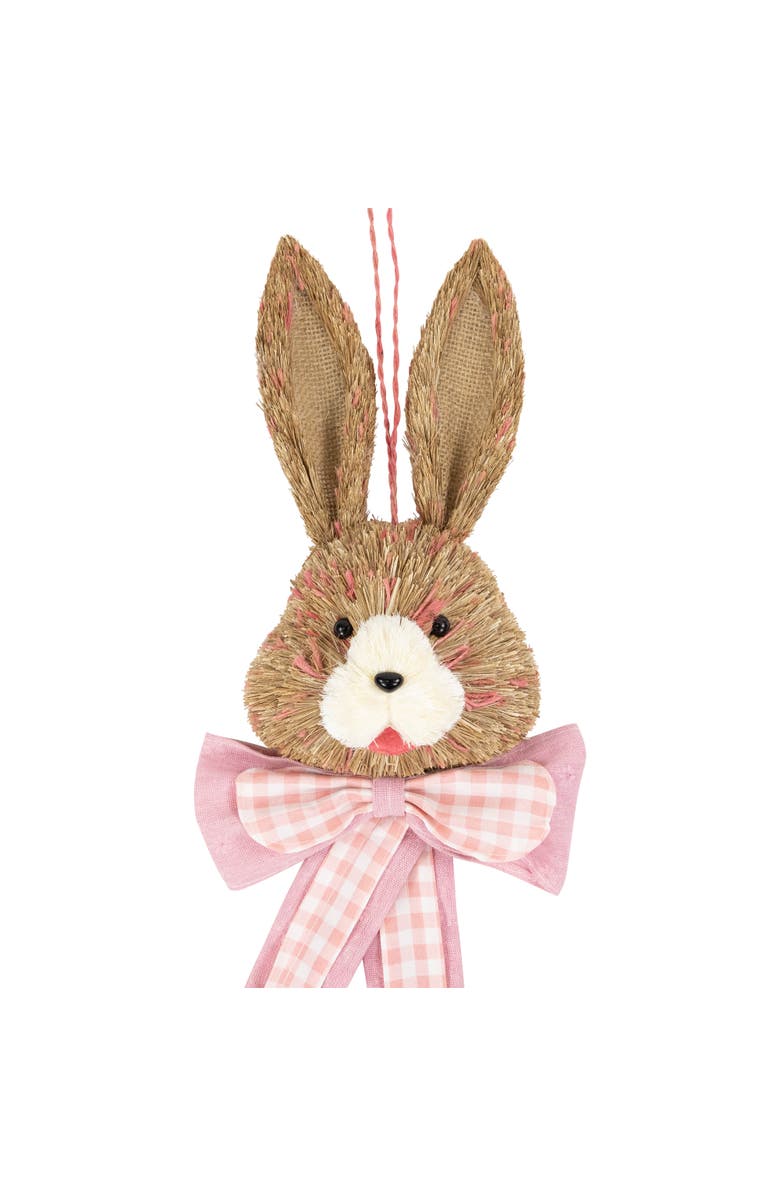 Northlight Easter Bunny with Bow Hanging Wall Decoration - 21", Alternate, color, Brown