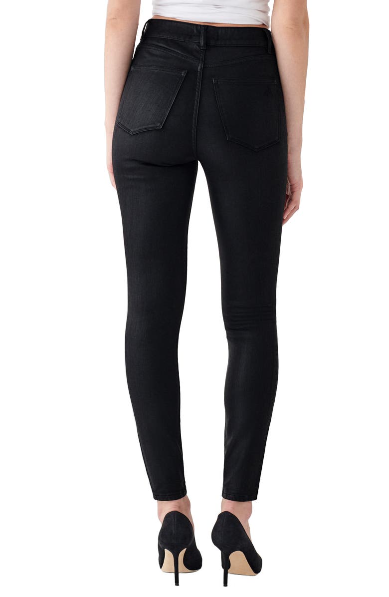 DL1961 x Marianna Hewitt Instasculpt Farrow High Waist Ankle Coated Skinny Jeans, Alternate, color,