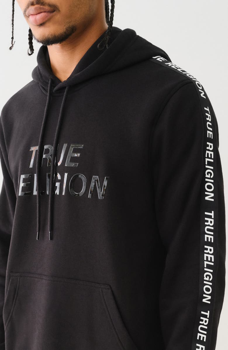 True Religion Silicone Tape Pullover Hoodie, Alternate, color, 
