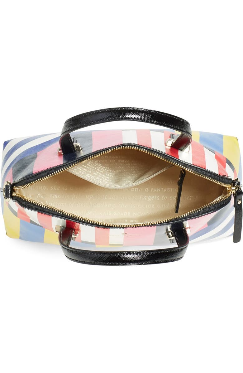 Kate Spade New York 'flag stripes maise' satchel, Alternate, color,