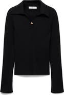 MANGO Rib Polo Sweater