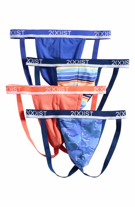 2(x)ist Assorted 4-Pack Stretch Cotton Jock Strap