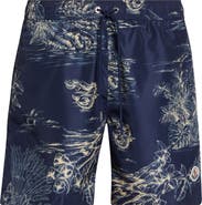 Moncler Tropical Print Swim Trunks