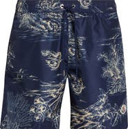 Moncler Tropical Print Swim Trunks