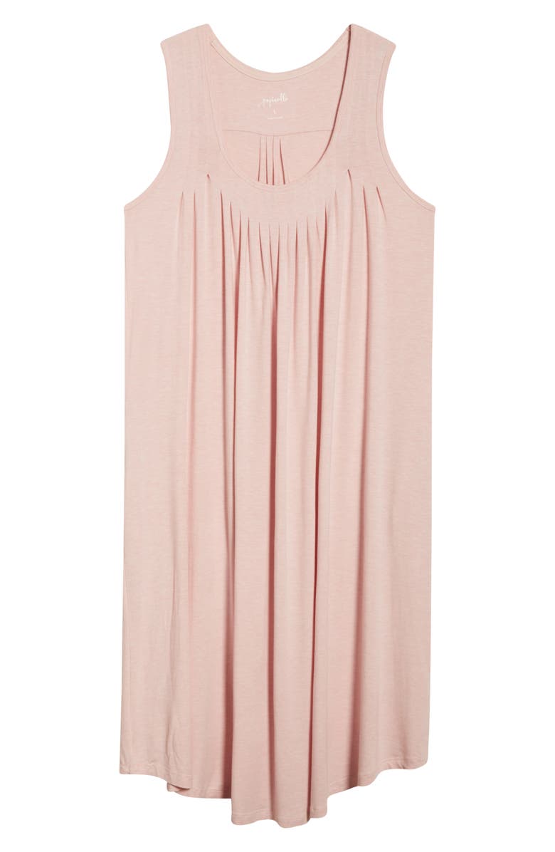 Papinelle Pleated Nightgown, Main, color, Papinelle Pink