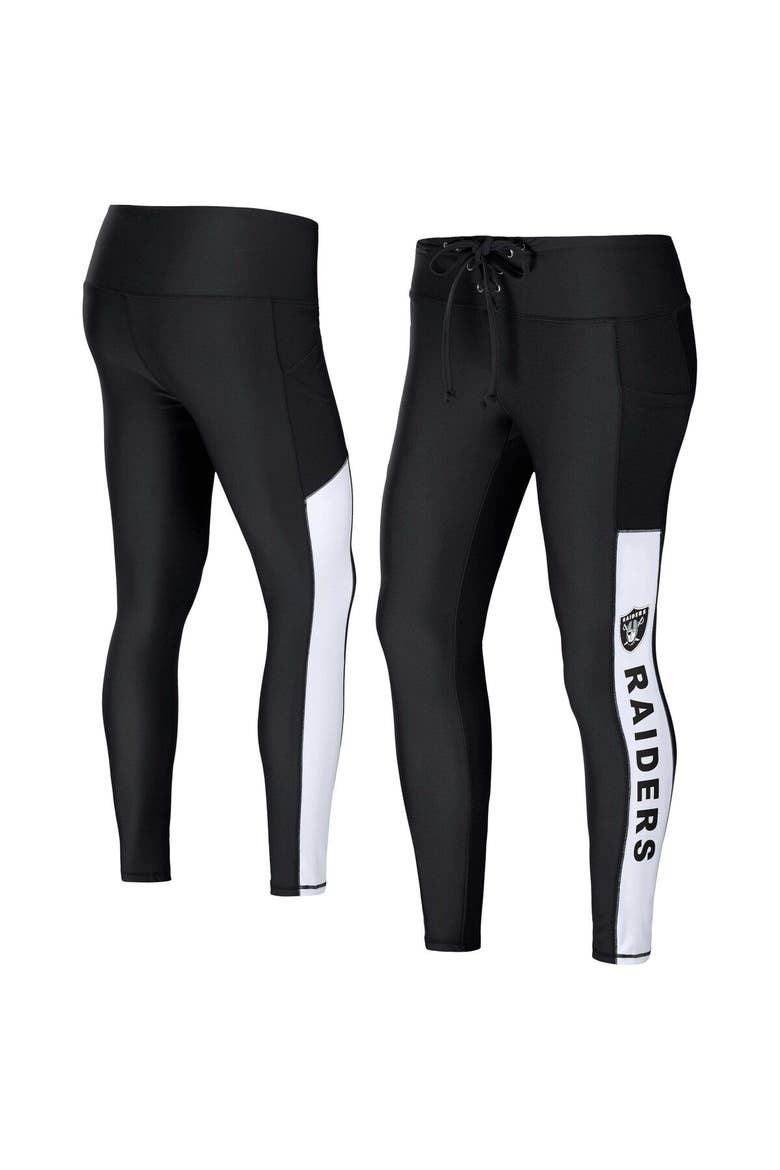 Women's WEAR by Erin Andrews Black Las Vegas Raiders Leggings, Main, color, Black