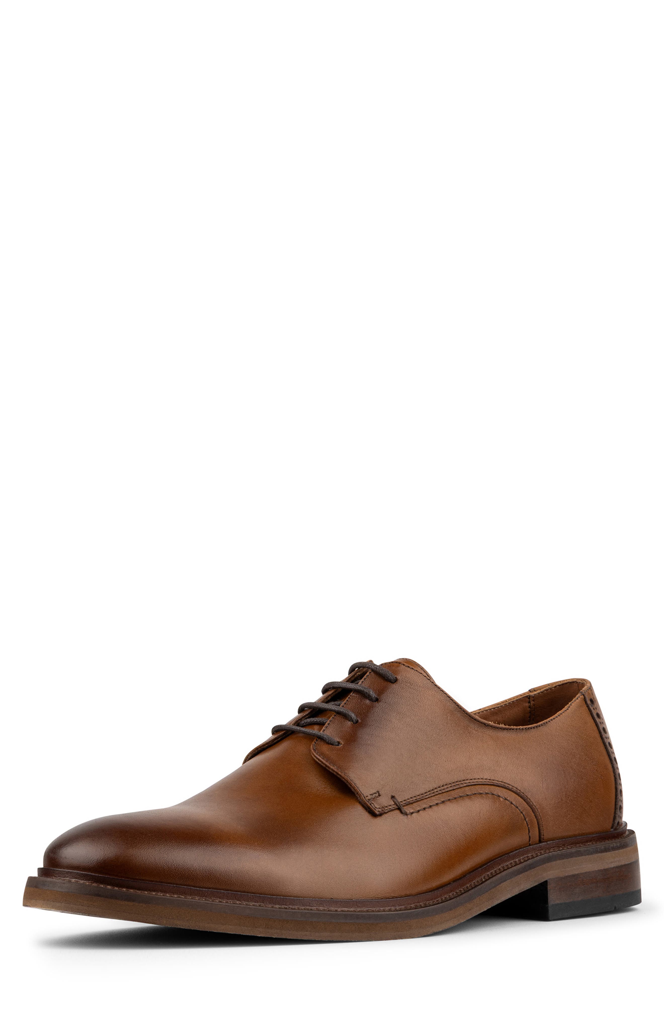 Donald Pliner Tyrone Plain Toe Derby, Alternate, color, Saddle