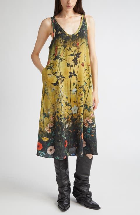 Floral Print Tank Dress
