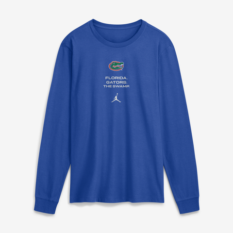 Men's Jordan Brand Royal Florida Gators 2026 Sideline Dri-FIT Long Sleeve T-Shirt