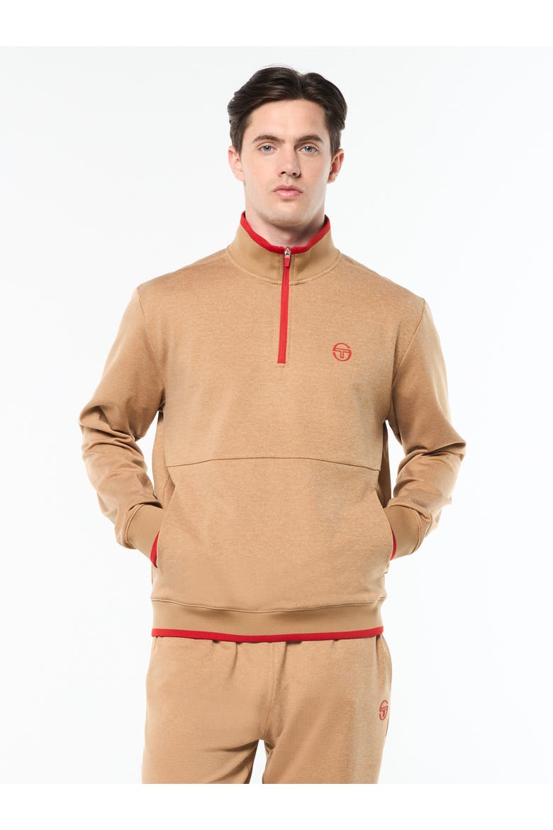 Nuvola Quarter Zip, Main, color, BRONZE BROWN