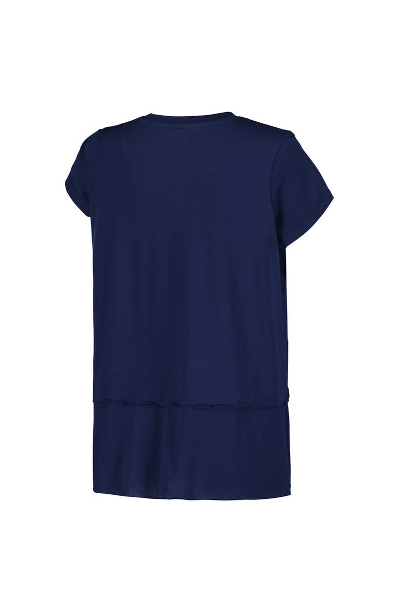 G-III 4HER BY CARL BANKS Women's G-III 4Her by Carl Banks Navy Milwaukee Brewers Cheer Fashion T-Shirt, Alternate, color,