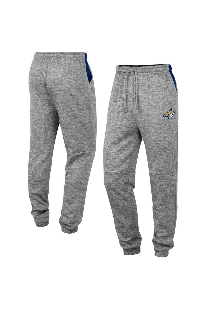 Men's Colosseum Gray Montana State Bobcats Worlds to Conquer Sweatpants, Main, color, Gray