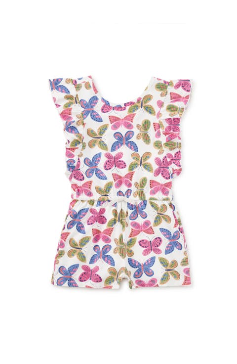 Flutter Sleeve Romper (Toddler, Little Kid, Big Kid)