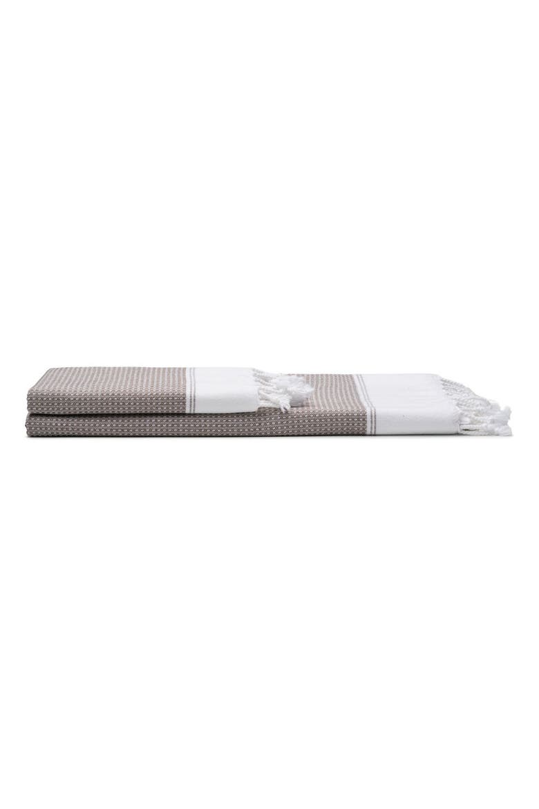Pria Turkish Cotton Bath and Hand Towel - Set, Main, color, Taupe Brown