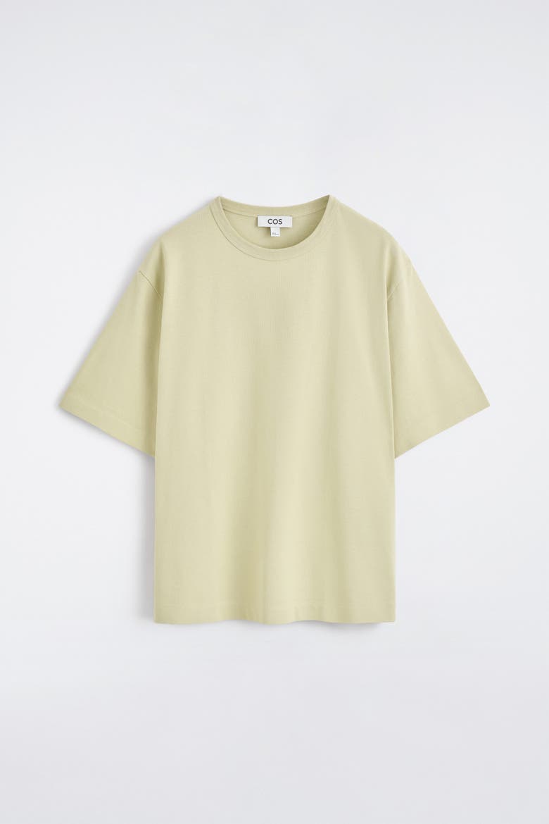 Relaxed Garment-washed Cotton T-shirt, Alternate, color, WASHED GREEN