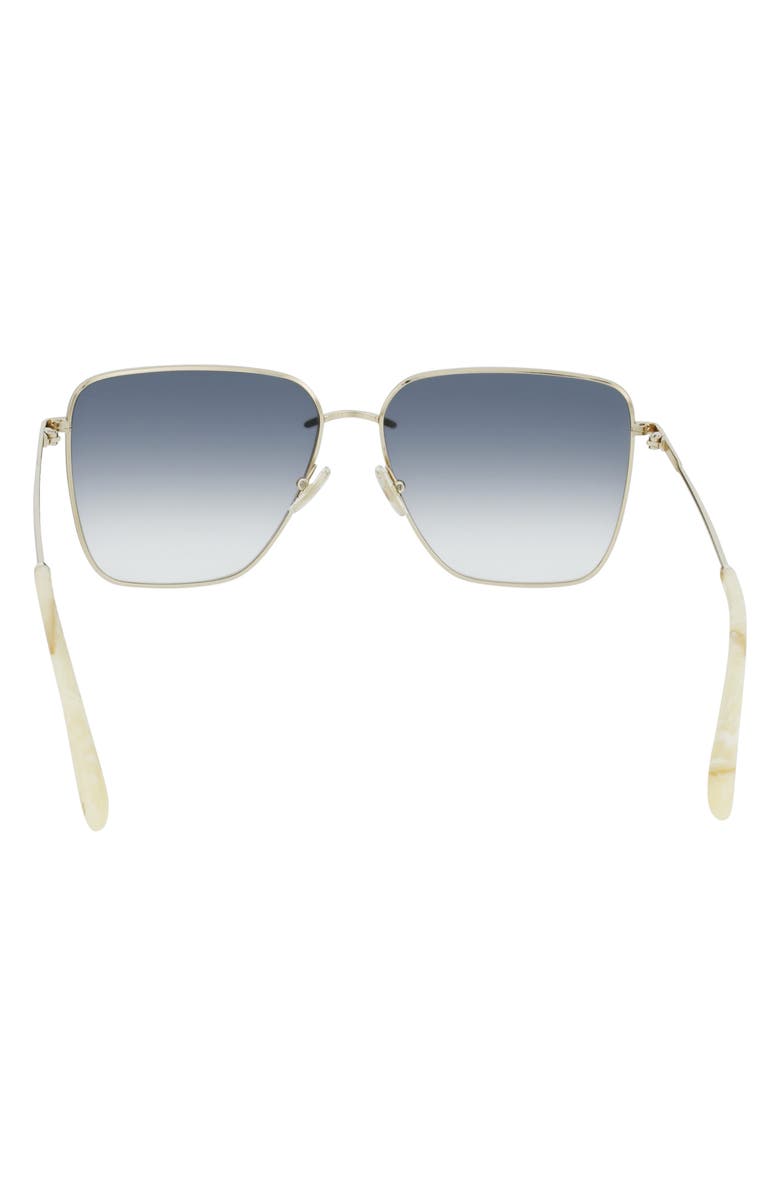 Victoria Beckham 61mm Rectangular Sunglasses, Alternate, color, 