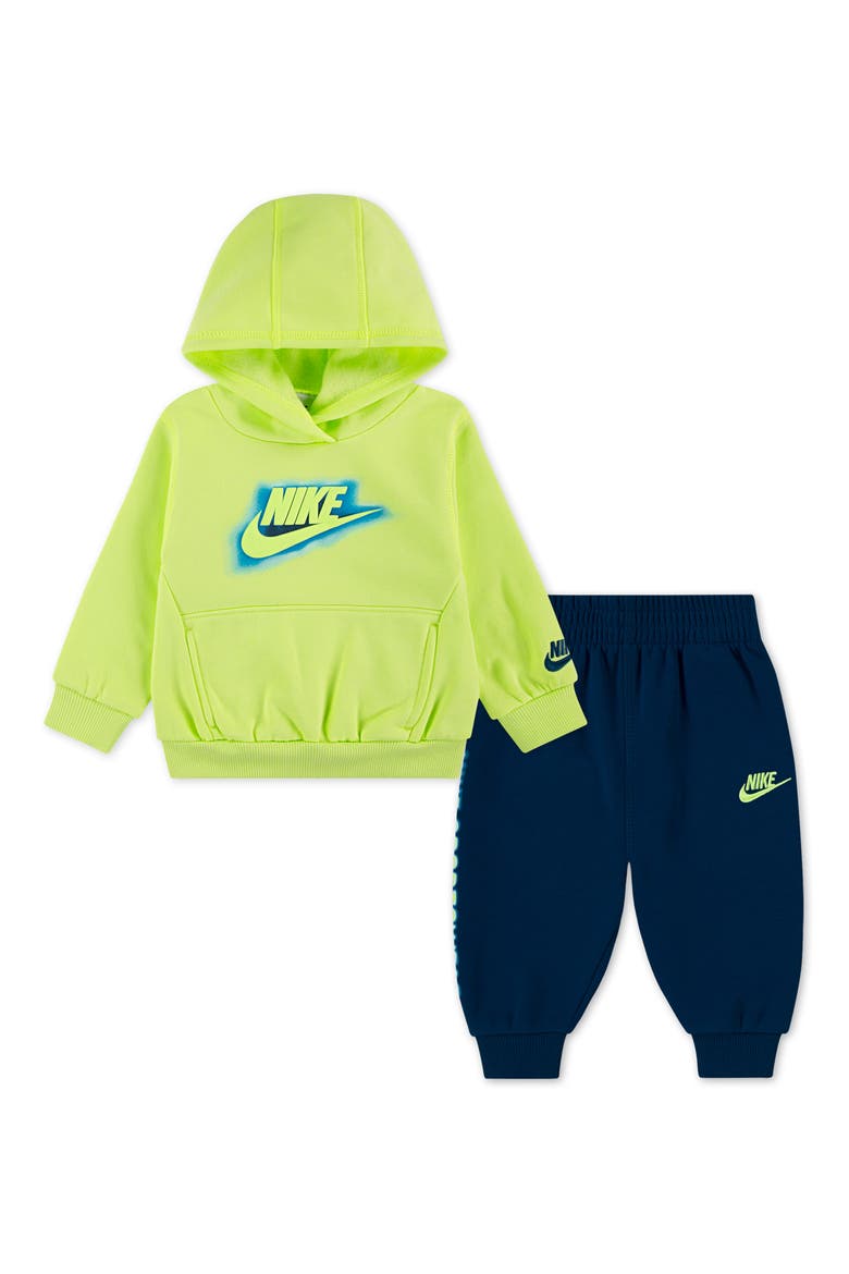 Sportswear Glow With Me Fleece Hoodie & Joggers Set, Main, color, BLUE FORCE