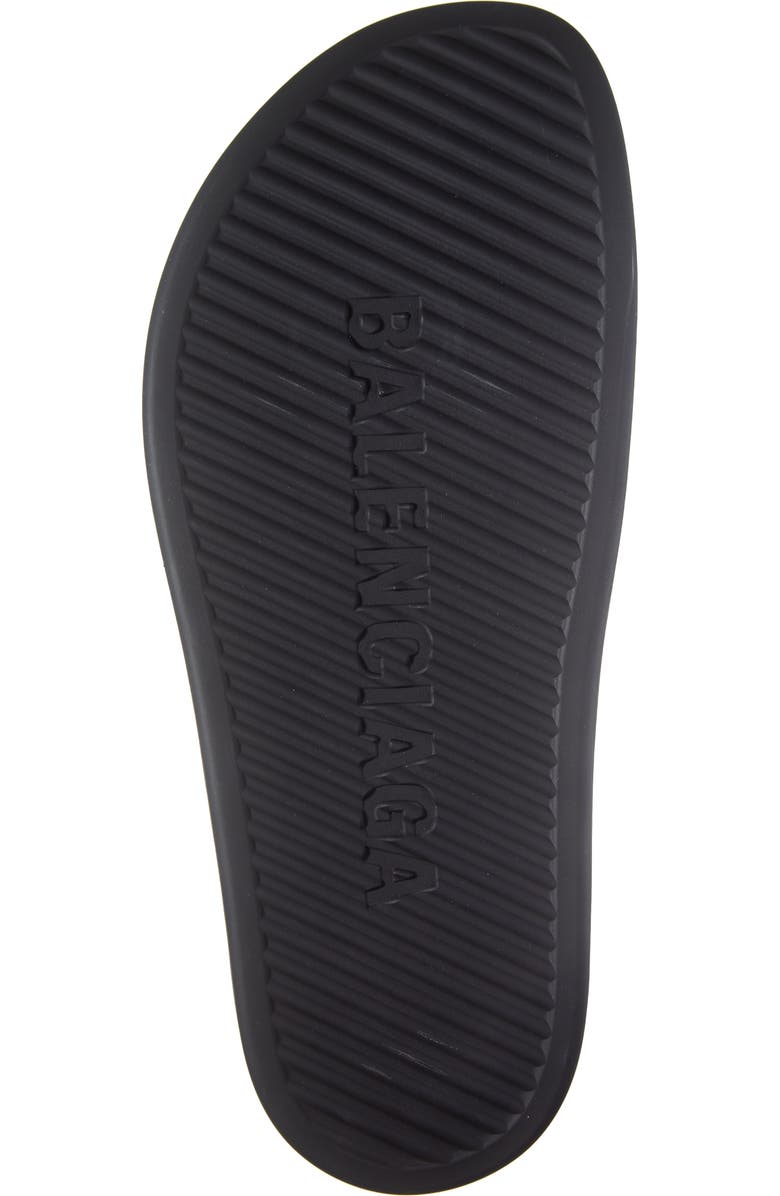 Balenciaga Logo Pool Closed Clog, Alternate, color,