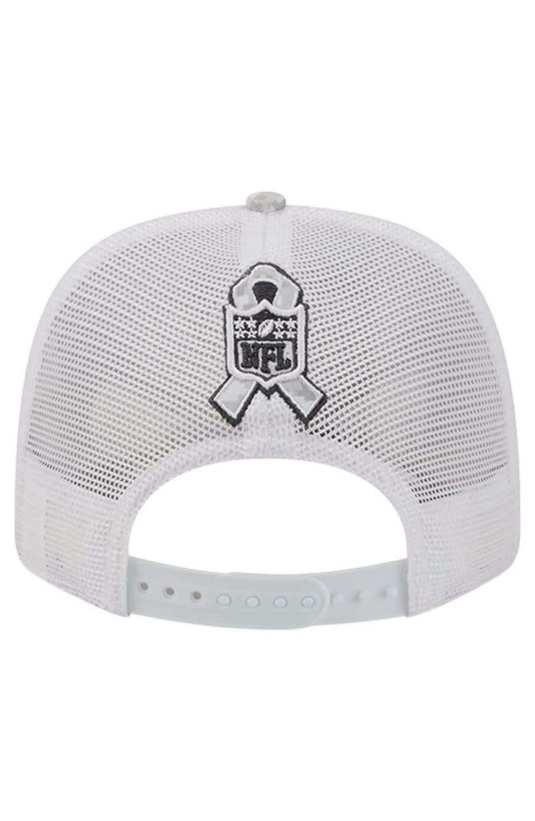 New Era Men
s New Era  Gray Pittsburgh Steelers Salute to Service Fan Pack 9SEVENTY Trucker Adjustable Hat, Alternate, color, Gray