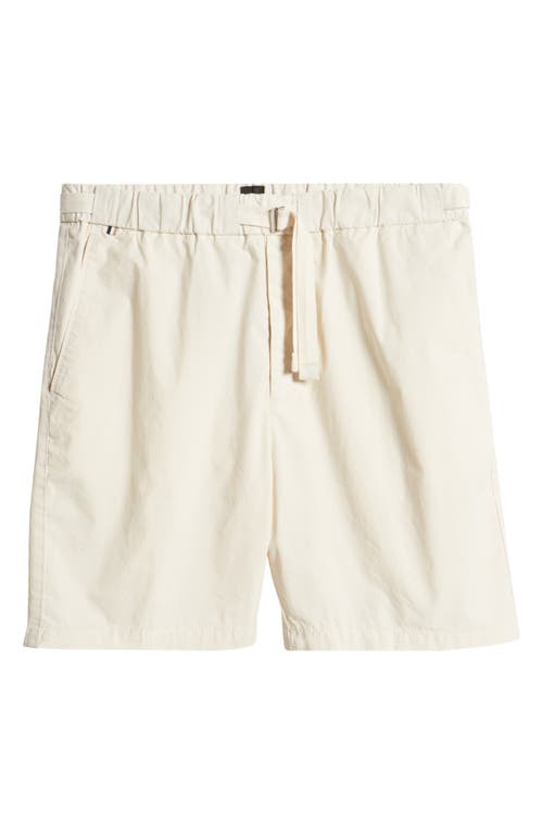 Hugo Boss Boss Kenosh Stretch Cotton Shorts In Open White
