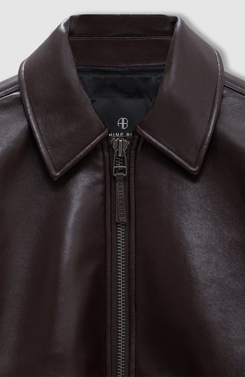 Anine Bing Kelanie Recycled Leather Jacket In Black