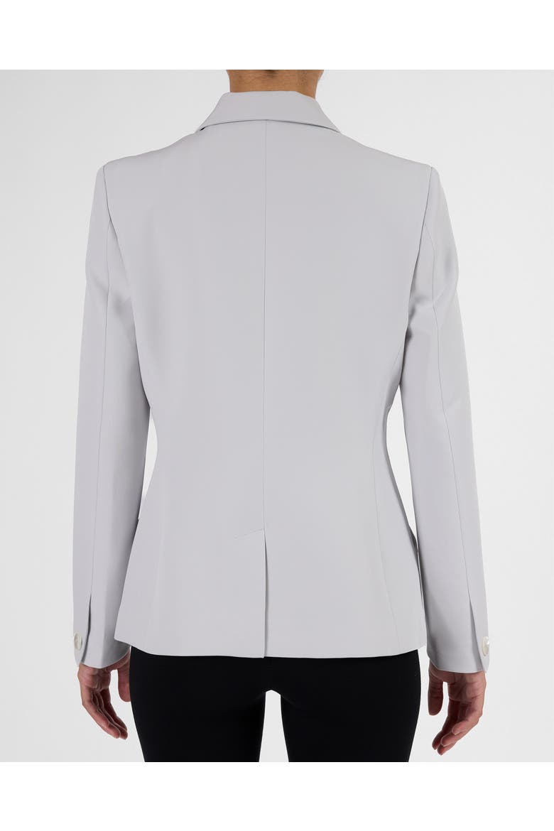 Febe Jacket in Soft Stretch Crepe, Alternate, color, Ash Blue