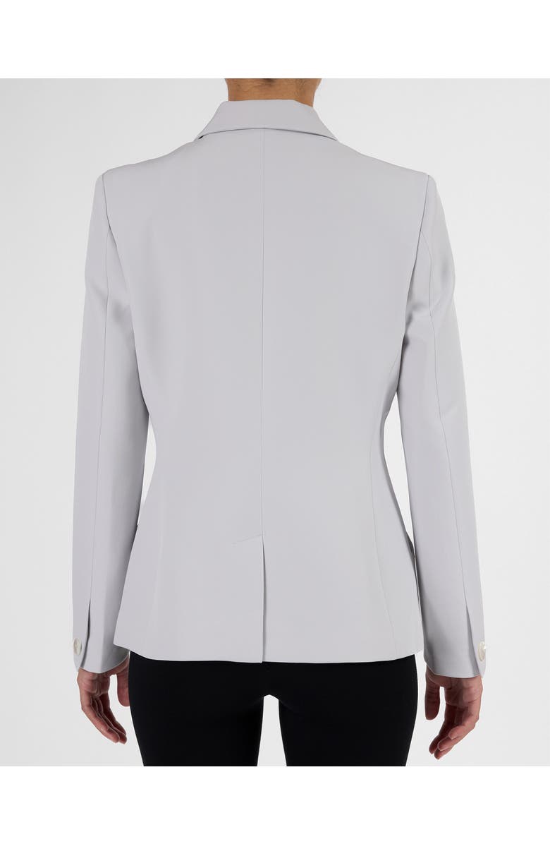 Santorelli Febe Jacket in Soft Stretch Crepe, Alternate, color, Ash Blue