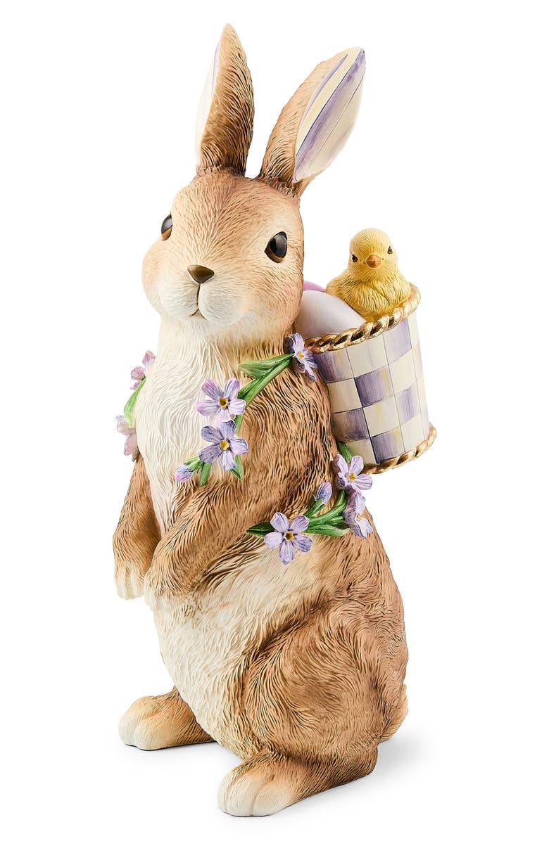 MACKENZIE CHILDS Pansy Party Bunny with Pack, Main, color, Brown