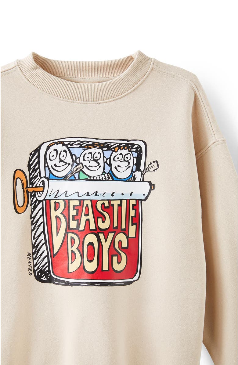 Cotton On Kids Kid's License Sammy Oversize Crew, Alternate, color, Rainy Day Beastie Boys