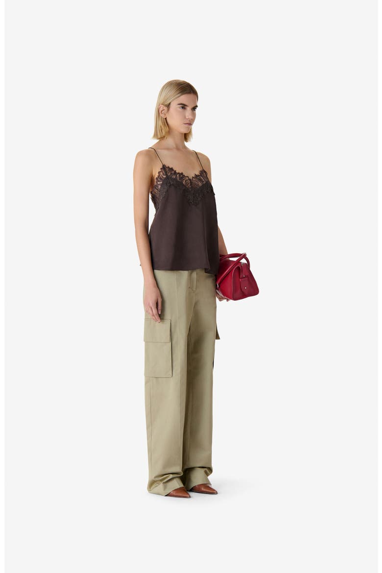 Newin Lace Cami, Alternate, color, Mocha