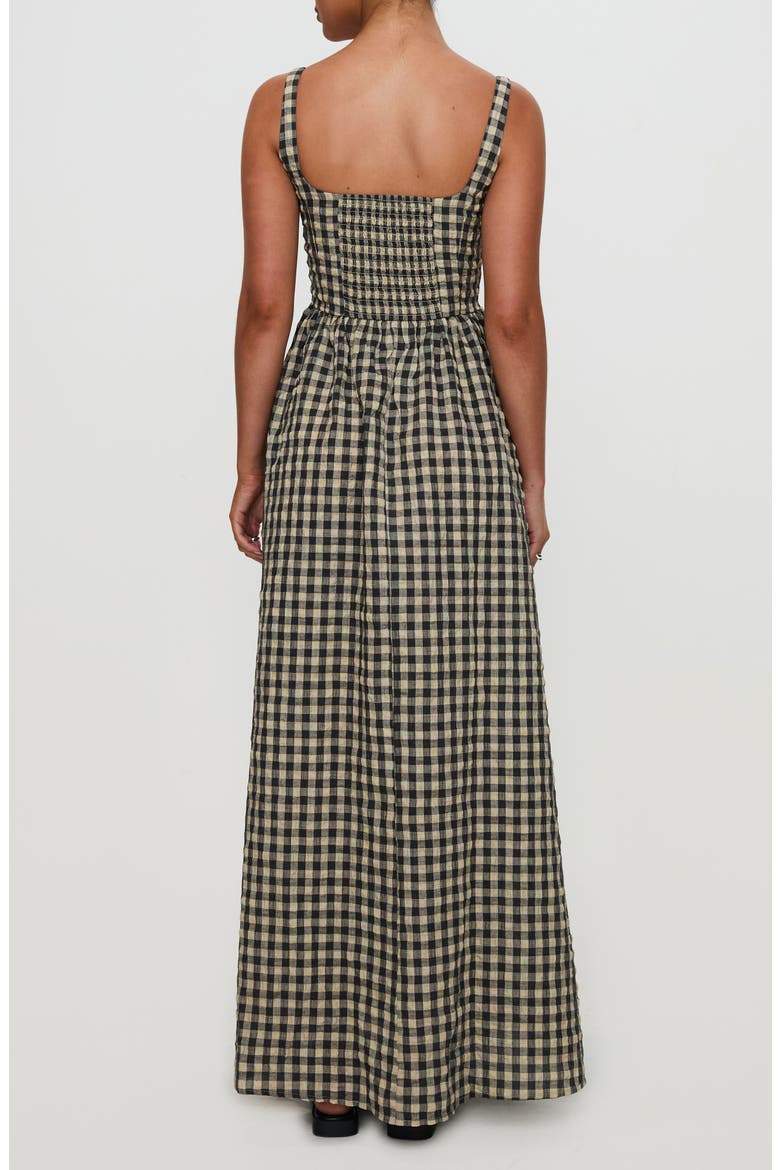 Cartmel Check Sleeveless Maxi Dress, Alternate, color, BLACK / CREAM