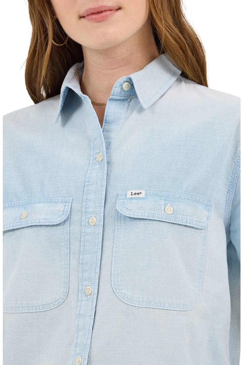 Chambray Utility Shirt, Alternate, color, ENDLESS LIGHT
