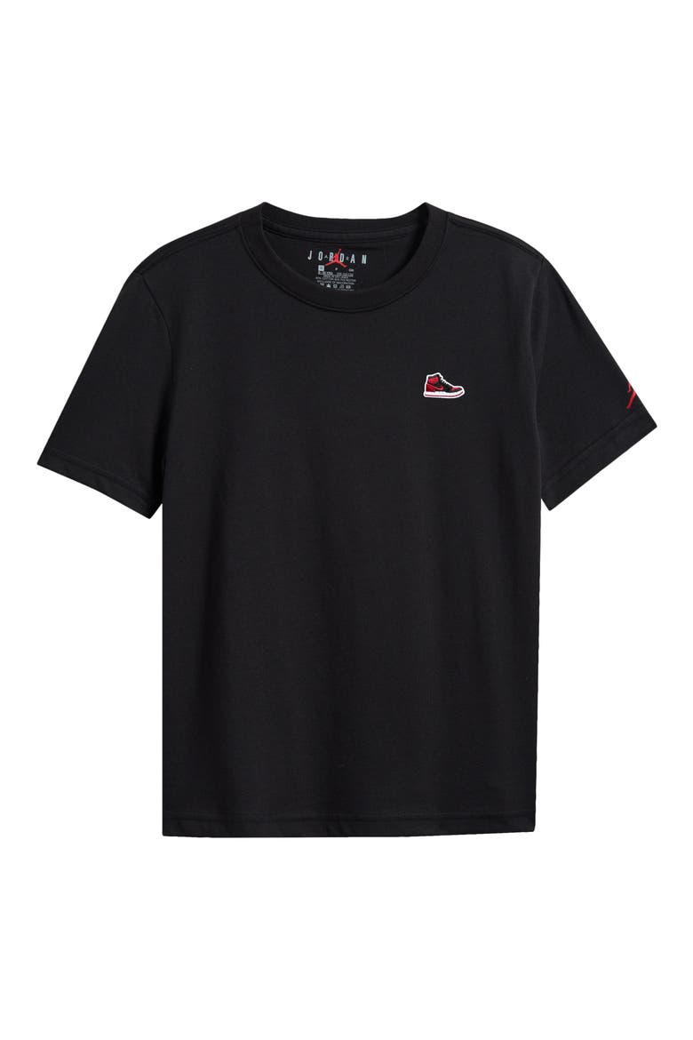 Kids' Patch T-Shirt, Main, color, BLACK