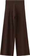 MANGO Knit Wide Leg Trousers