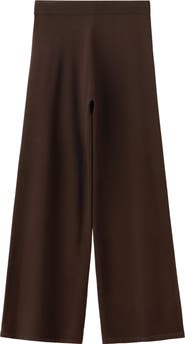 MANGO Knit Wide Leg Trousers