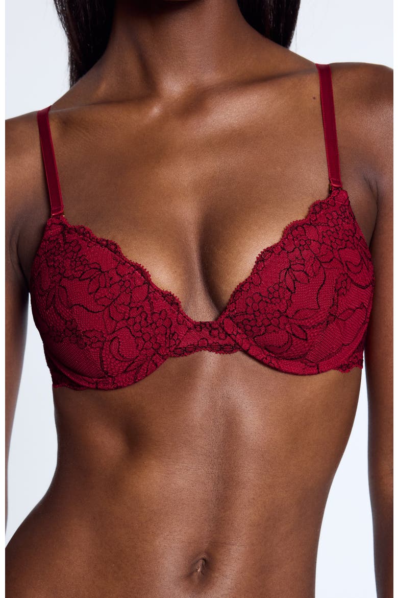 All Over Lace Lift Up Bra, Main, color, Scarlet