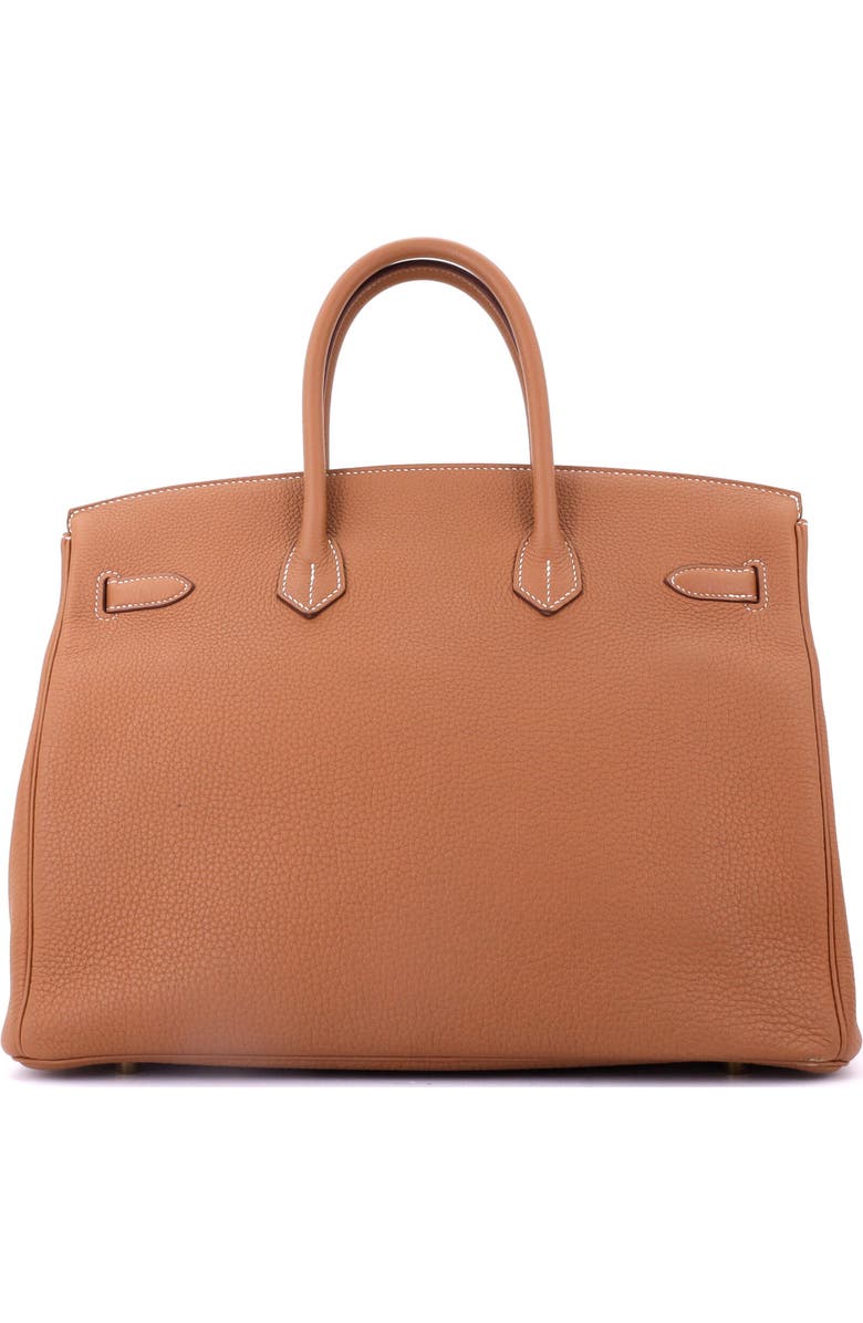 Pre-Owned Hermes Birkin Handbag Brown Togo with Gold Hardware 35, Alternate, color, Gold