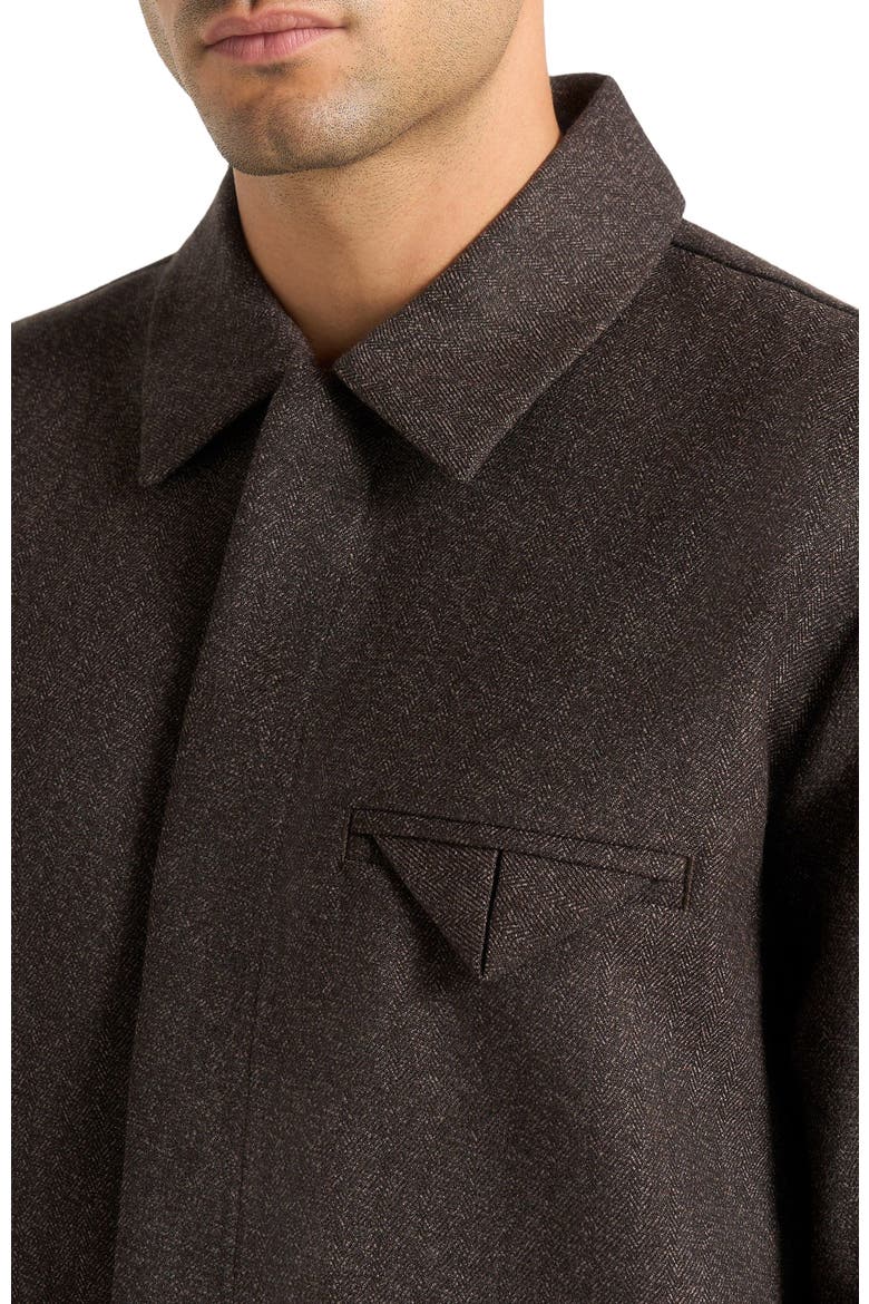 Elliot Melange Tailored Shirt, Alternate, color, Brown