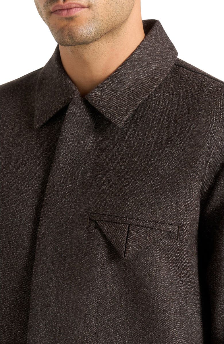 Manière De Voir Elliot Melange Tailored Shirt, Alternate, color, Brown