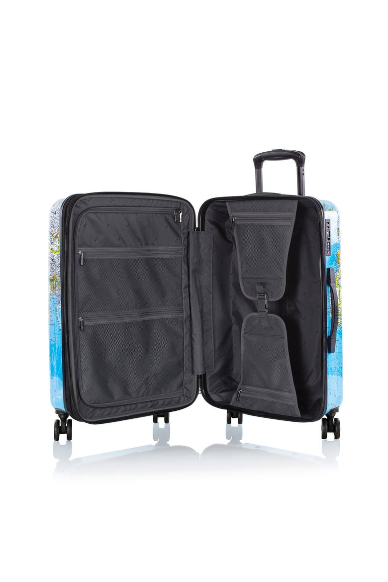 Journey 3G 26 Inch Fashion Spinner® Luggage, Alternate, color, Blue Maps